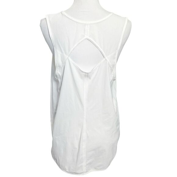 Lululemon Sculpt Tank Women’s Size Large White Sleeveless Mesh Back Activewear - Picture 4 of 10